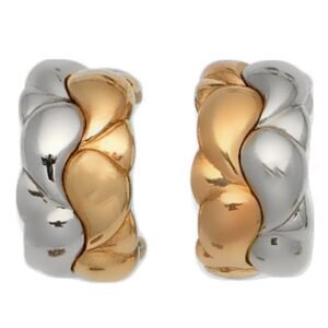 Chopard Casmir White & Yellow Gold Hoop Earrings