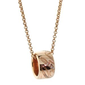 Chopard Chopardissimo Rose Gold Diamond Necklace 796580-5003