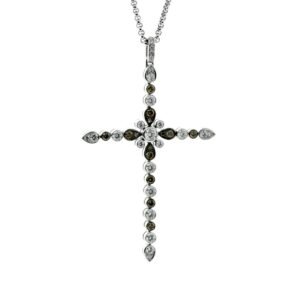 Chopard Diamond Cross White Gold Necklace 795279-1003