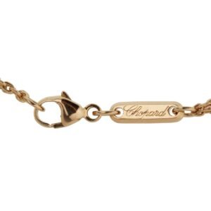 Chopard Double Rose Gold Cable Chain Link Necklace