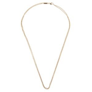 Chopard Double Rose Gold Cable Chain Link Necklace