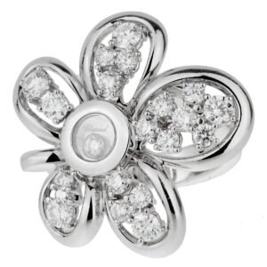 Chopard Flower Diamond White Gold Cocktail Ring