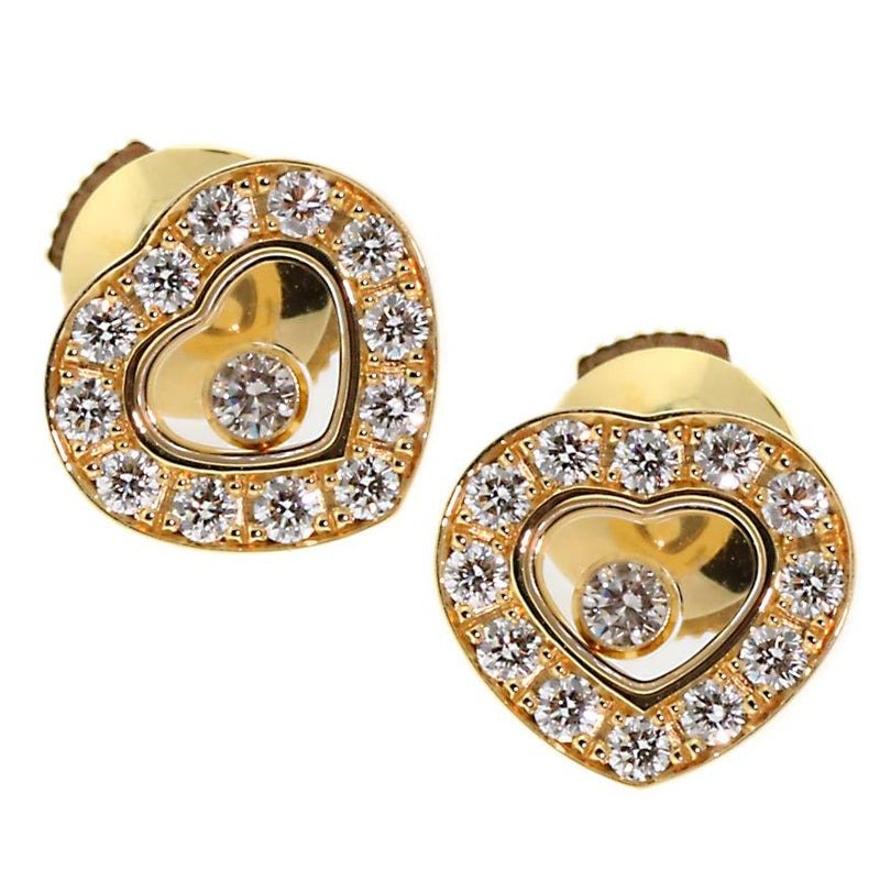 Chopard Happy Diamond Gold Earrin