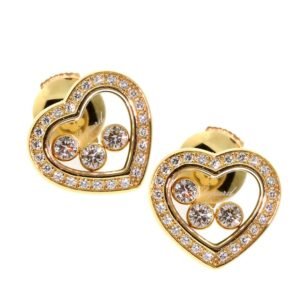 Chopard Happy Diamond Gold Earrings