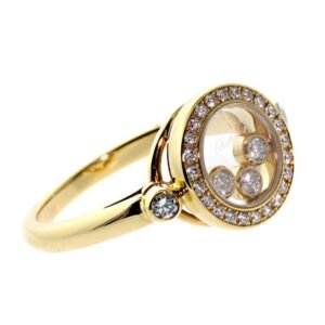 Chopard Happy Diamond Ring in 18k Yellow Gold 823957-0110