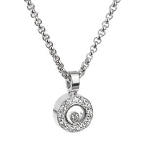 Chopard Happy Diamond White Gold Diamond Pendant Necklace