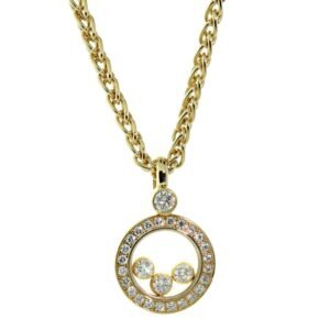 Chopard Happy Diamond Yellow Gold Diamond Necklace 793957-0001