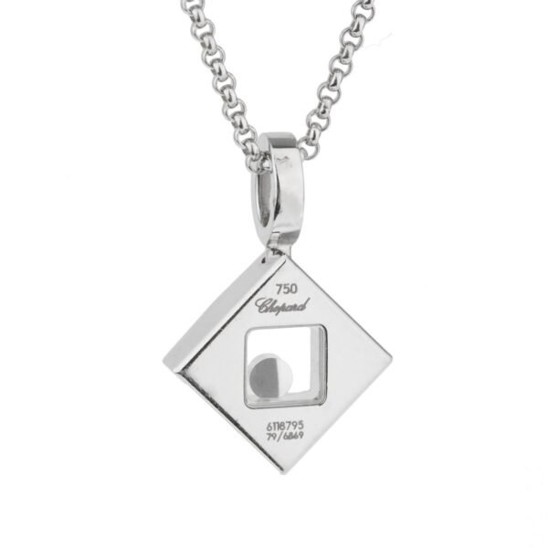 Chopard Happy Diamonds Square White Gold Necklace - Image 2