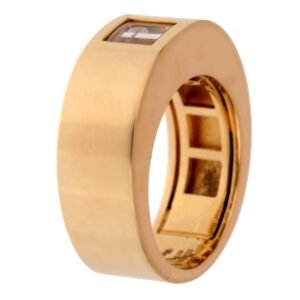 Chopard Happy Diamonds Yellow Gold Band Ring Sz 7