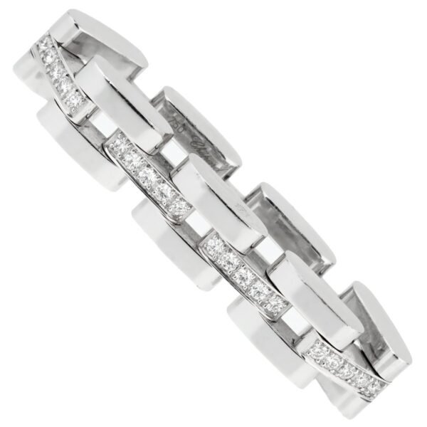 Chopard Les Chaines 3 Row White Gold Diamond Ring - Image 2