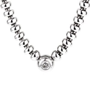 Chopard Les Chaines Diamond Solitaire White Gold Necklace