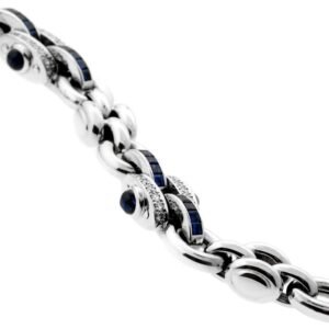 Chopard Sapphire Diamond White Gold Bracelet