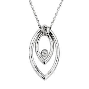 Chopard White Gold Diamond Eye Pendant Necklace