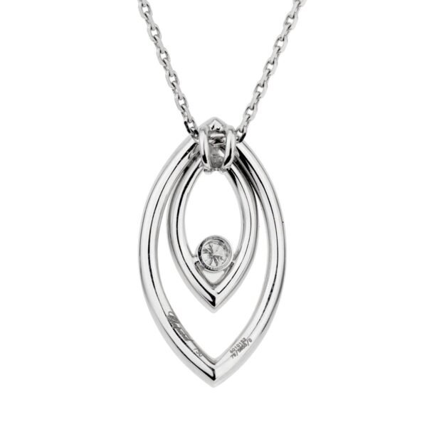 Chopard White Gold Diamond Eye Pendant Necklace - Image 2