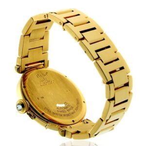 Mens Cartier Pasha Yellow Diamond Watch WJ1203H9