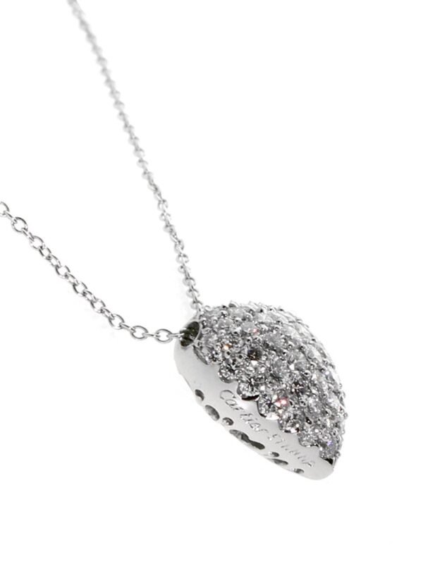 Cartier High Jewelry Heart Diamond Necklace in Platinum - Image 2